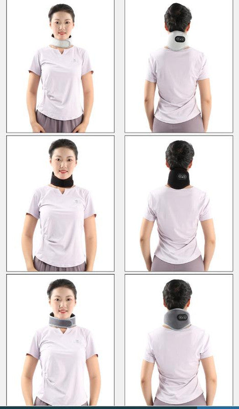 Black Heated Vibrating Neck Wrap - USB Powered Massager for Soothing Pain Relief with 3 Heat & 3 Vibration Modes - Image 5