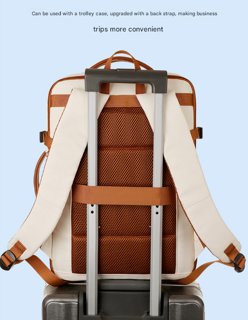 Grey Expandable Laptop Backpack with USB Port - Stylish Travel & Business Daypack - Image 9