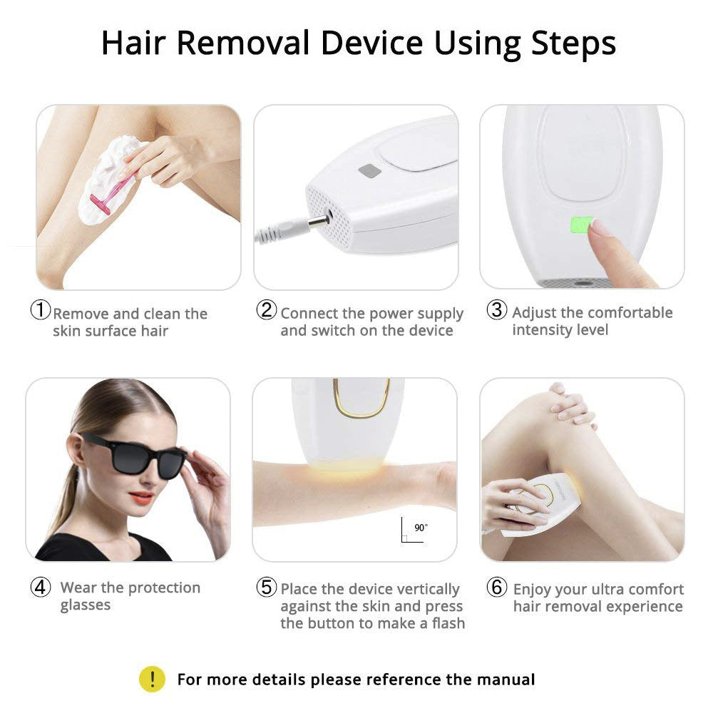 Advanced IPL 881 Laser Hair Removal Device - Sleek Home Use Electric Depilator for Women - Image 5