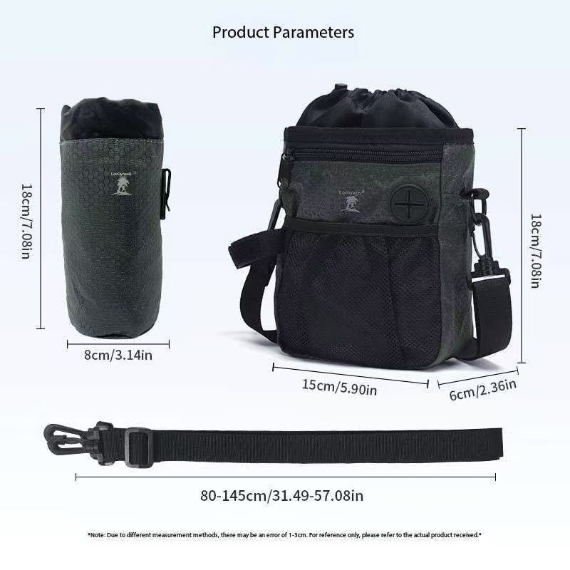 Multi-Functional Dog Training Pouch - Hands-Free Treat & Kibble Bag with Poop Bag Dispenser - Image 4