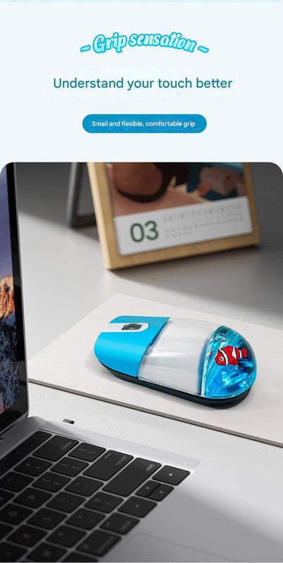Whimsical 2.4G Wireless Mouse with Floating Animal Design - Comfortable, Quiet & Portable(pink) - Image 4