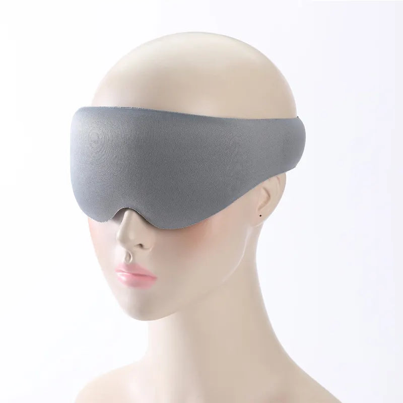 2pcs 3D Contour Blackout Sleep Mask - Ergonomic Eye Mask, Provides Total Darkness and Comfortable Sleep, Adjustable Strap(Champagne) - Image 3