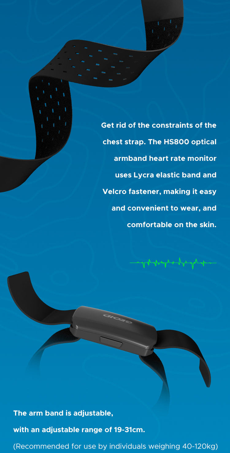 Optical Armband Heart Rate Monitor - Bluetooth & ANT+ Dual Protocol, IP67 Waterproof for Fitness Training(black) - Image 9