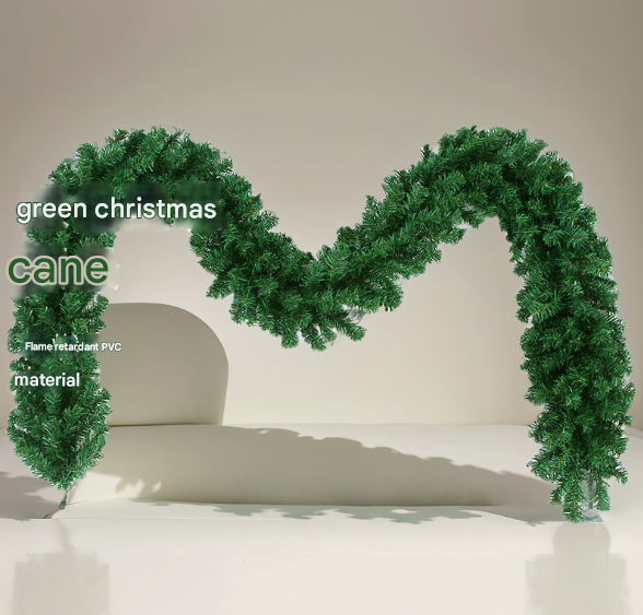 Classic Green Lush Artificial Christmas Garland - 2.7m Green Pine Vine with 280 Tips for Holiday Decor - Image 5