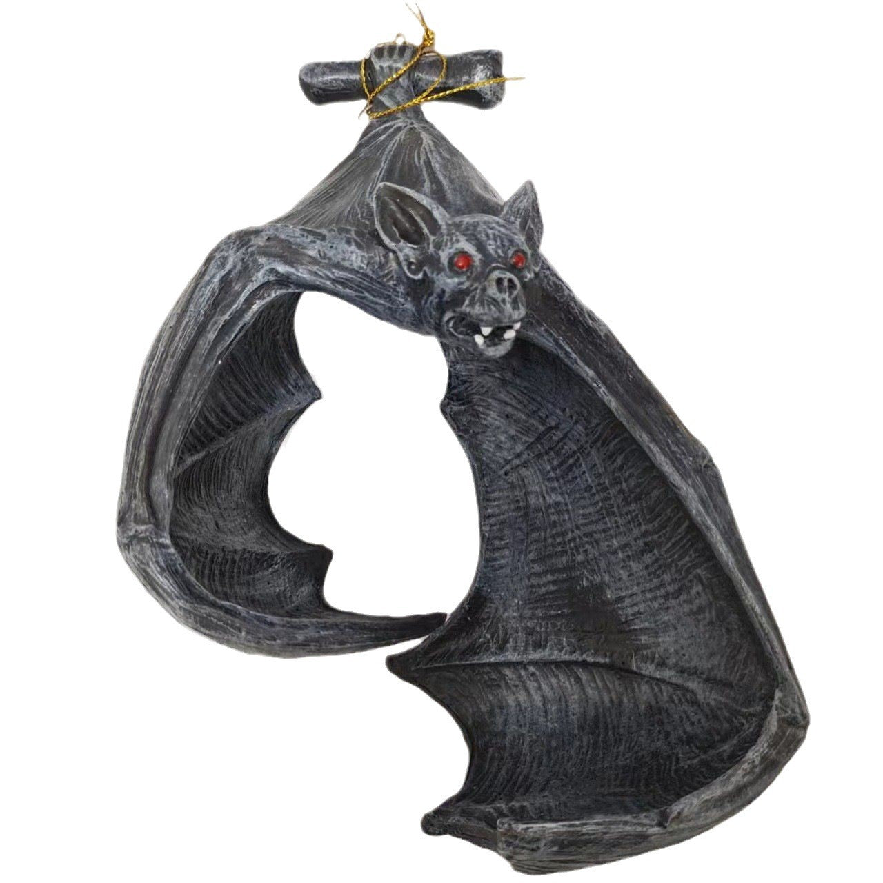 Gothic Bat Wall Tealight Holder - Resin Decor for Spooky Ambiance (16.5x12x22 cm) - Image 3