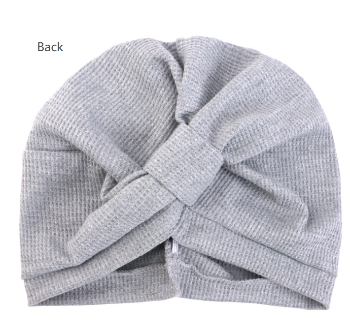 Black 3 Pack Women's Cotton Waffle Knit Turban Headwrap - Thickened Indian Style Beanie Cap - One Size Fits All for Australian Daily Wear - Image 3