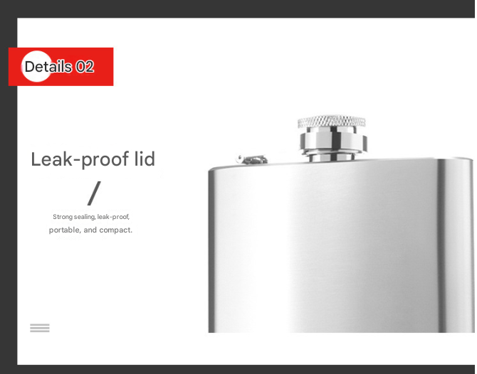Black 8oz Stainless Steel Hip Flask with Black Lychee Grain Texture and Funnel, Portable 12.2cm Bottle for Australian Camping and Outdoors - Image 3