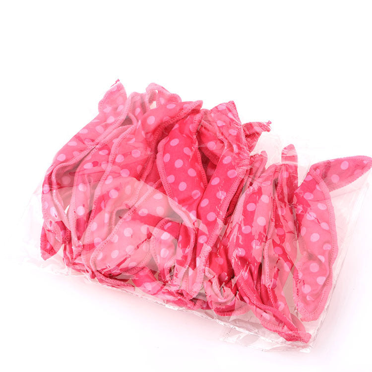 20-Pack Pink Polka Dot Bow Sponge Hair Rollers Set - Soft Sleep Pillow Lazy No-Heat Curler for Heatless Loose Curls Hair Style - Image 6