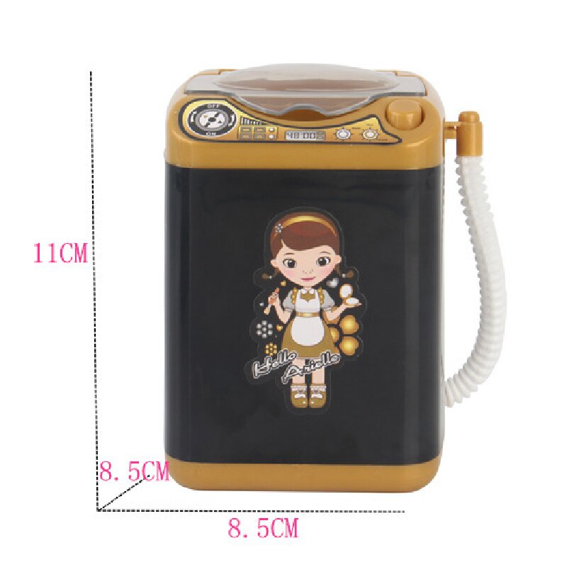 Pink Kids Mini Electric Toy Washing Machine with Spin Dryer Basket - Pretend Play Appliance - Image 5