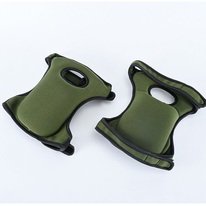 Waterproof Garden Knee Pads High Density EVA Foam Cushion for Weeding & Cleaning Adjustable Neoprene Straps Dark Green 1 Pair - Image 7