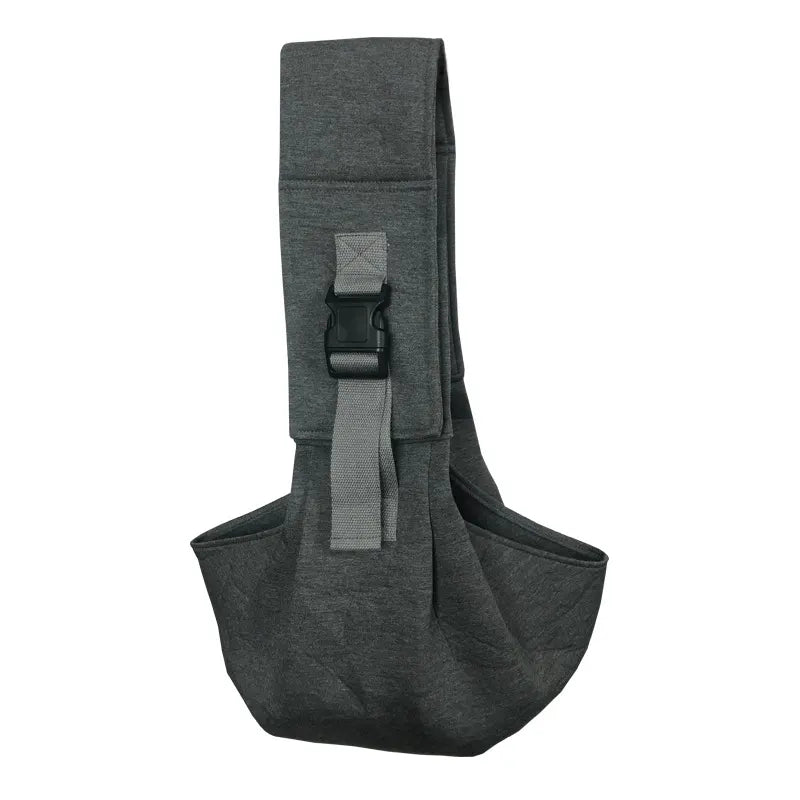 Dark Grey Adjustable Pet Carrier Sling Bag - Comfortable Wide Shoulder Strap Crossbody Tote for Cats and Small Dogs (Up to 13 lbs) - Image 3
