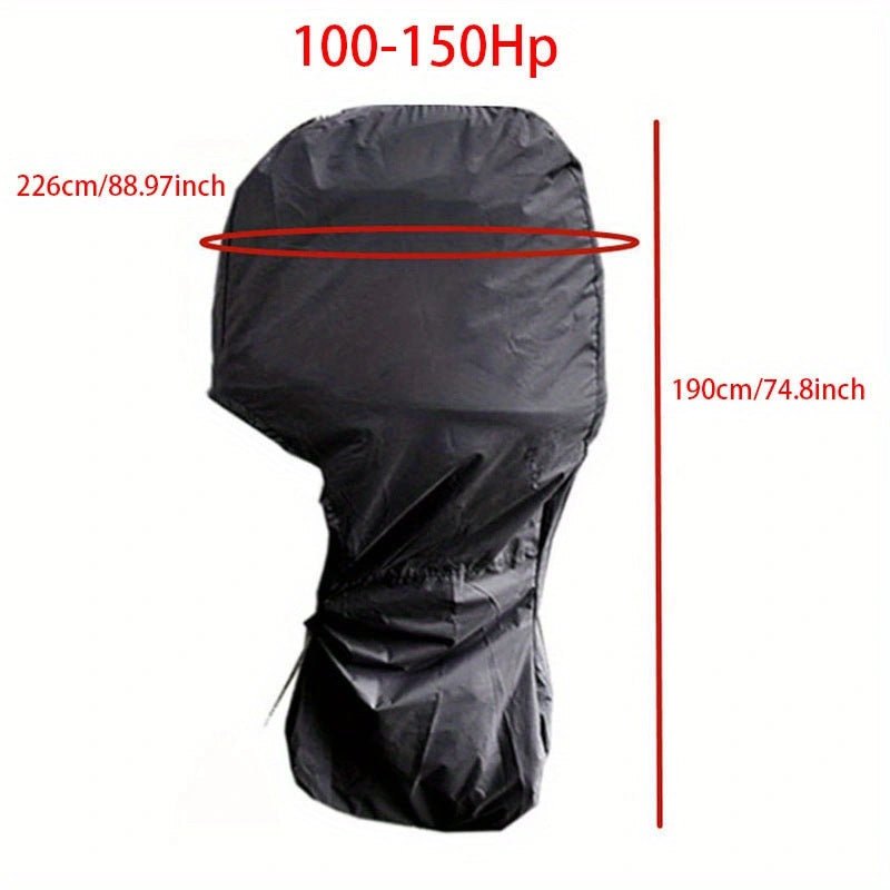 Heavy-Duty Full Marine Engine Coverage for 100-150HP - Waterproof & UV Resistant All-Weather Boat Engine Protector - Image 4