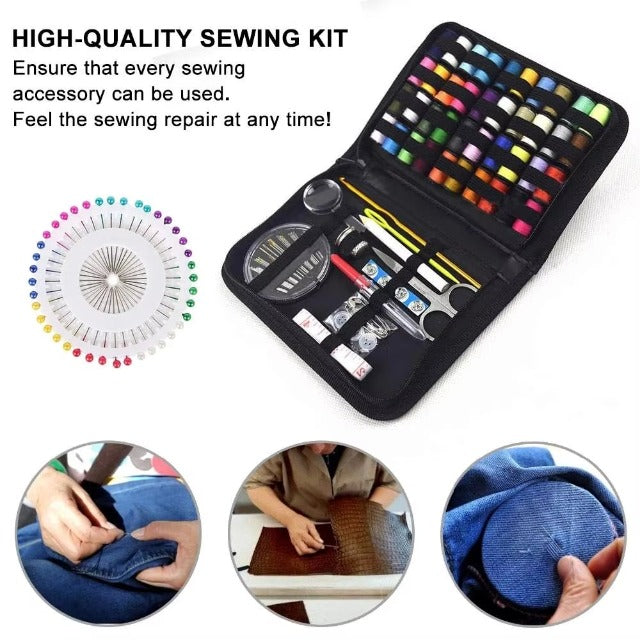 128-Piece Sewing Kit with 40 Colorful Thread Spools – Portable, Compact Sewing Set for Home, Travel & DIY Repairs - Image 4