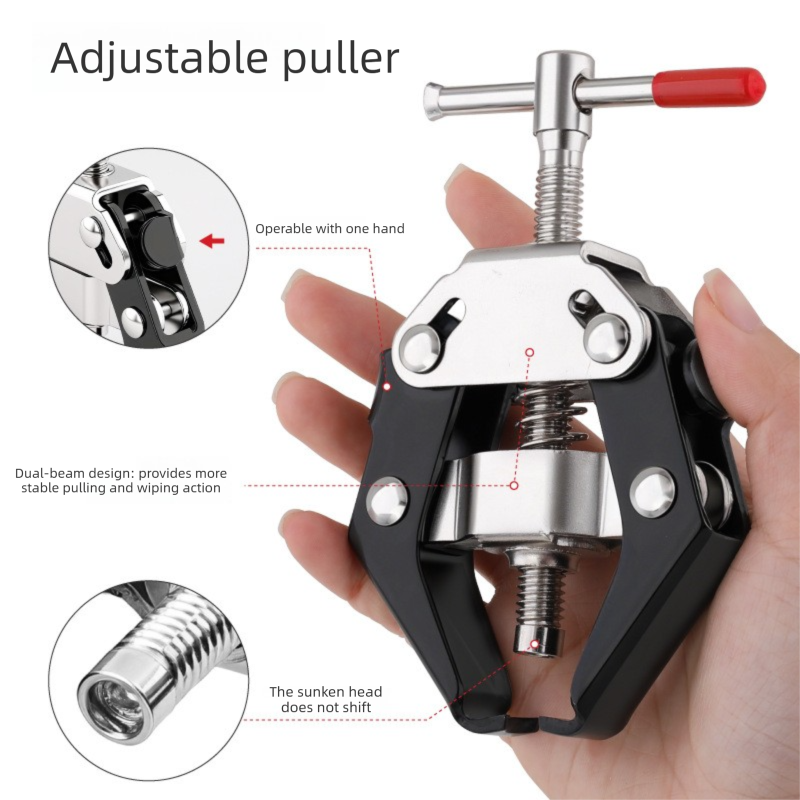 Heavy Duty Adjustable Car Wiper Arm Puller Tool Battery Terminal & Alternator Bearing Remover 9-30mm Opening Universal Windscreen Repair Tool - Image 7