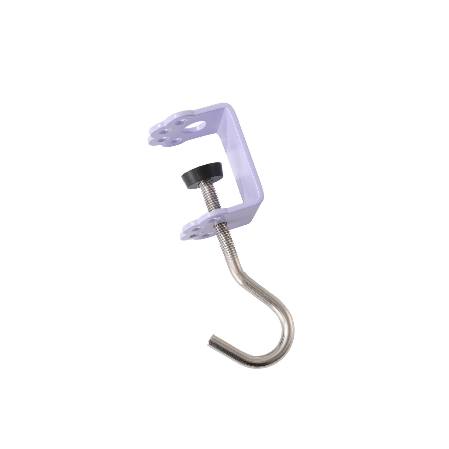 Macaron Paw Table Side Hook 2-Piece Set Adjustable Desk Hanging Clamp No-Drill Portable Bag Hook Light Purple - Image 3