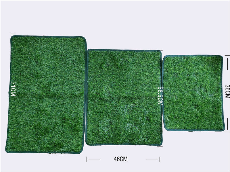 L Size Realistic Artificial Grass Dog Potty Pad - Indoor/Outdoor Pet Training Turf, Easy to Clean PE & TPR Material - Image 4