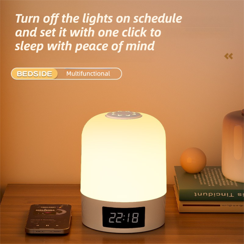 Smart Digital Clock Night Light - Remote Dimmable Bedside Lamp & Sleep Aid for Nursery, Feeding & Bedroom (K2021) - Image 6
