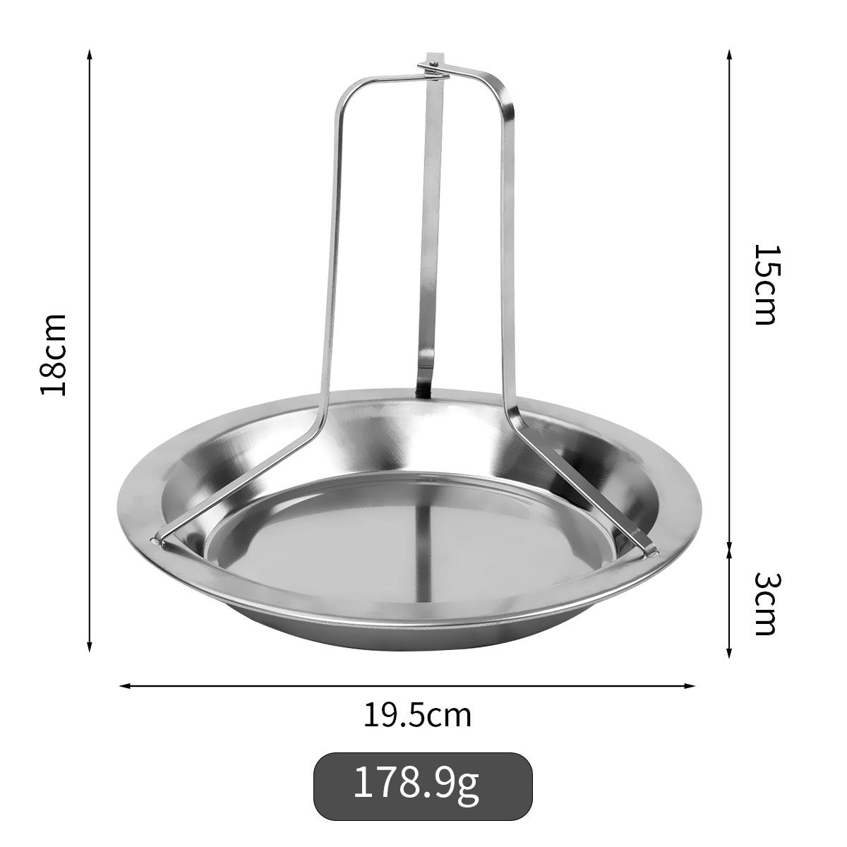 2-Pack Portable Vertical Chicken Roaster with Oil-Filtering Pan - 430 Stainless Steel Detachable Beer Can Chicken Rack - Image 3