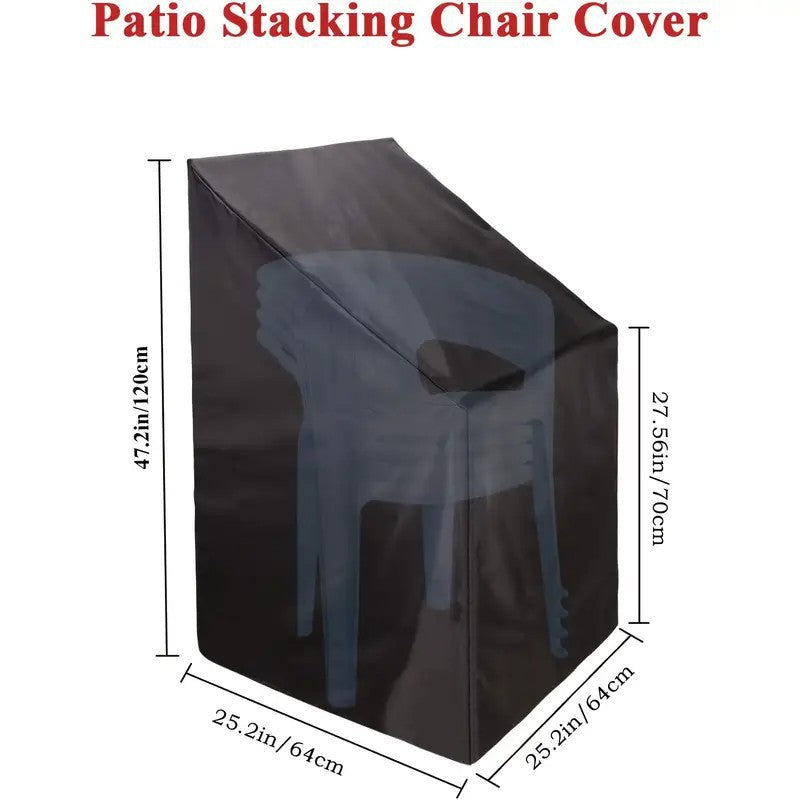 Heavy Duty Oxford Outdoor Furniture Protector Set - Waterproof & Dustproof Round Dining Table(230x110cm) and Lounge Chair Cover(64x64x70x120cm) Bundle - Image 5