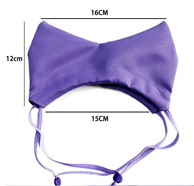 Yellow Professional 2-Piece Adjustable Waterproof Pet Shower Cap | Ear Protection for Cats and Dogs | Bathing and Swimming Accessory - Image 2