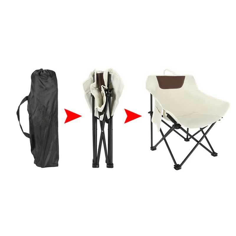 Green Outdoor Folding Camping Chair - Portable Lounge Chair, Lightweight Beach Chair, Fishing Stool, and Picnic Seat, Perfect for Outdoor Adventures - Image 6