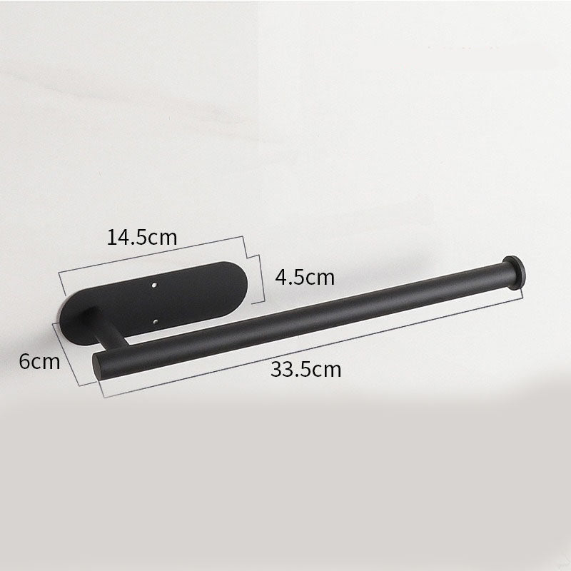Stainless Steel Kitchen Paper Holder Set of 3 with Adhesive Mounting – Under Cabinet Tissue Roll Rack for Paper Towels, Toilet Paper or Plastic Wrap - Image 4