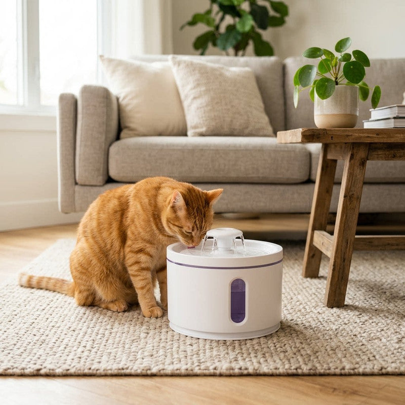 White New Pet Water Fountain – 3L Automatic Circulating Water Dispenser, Quiet Operation, Non-Wet Mouth Design for Cats and Dogs - Image 3