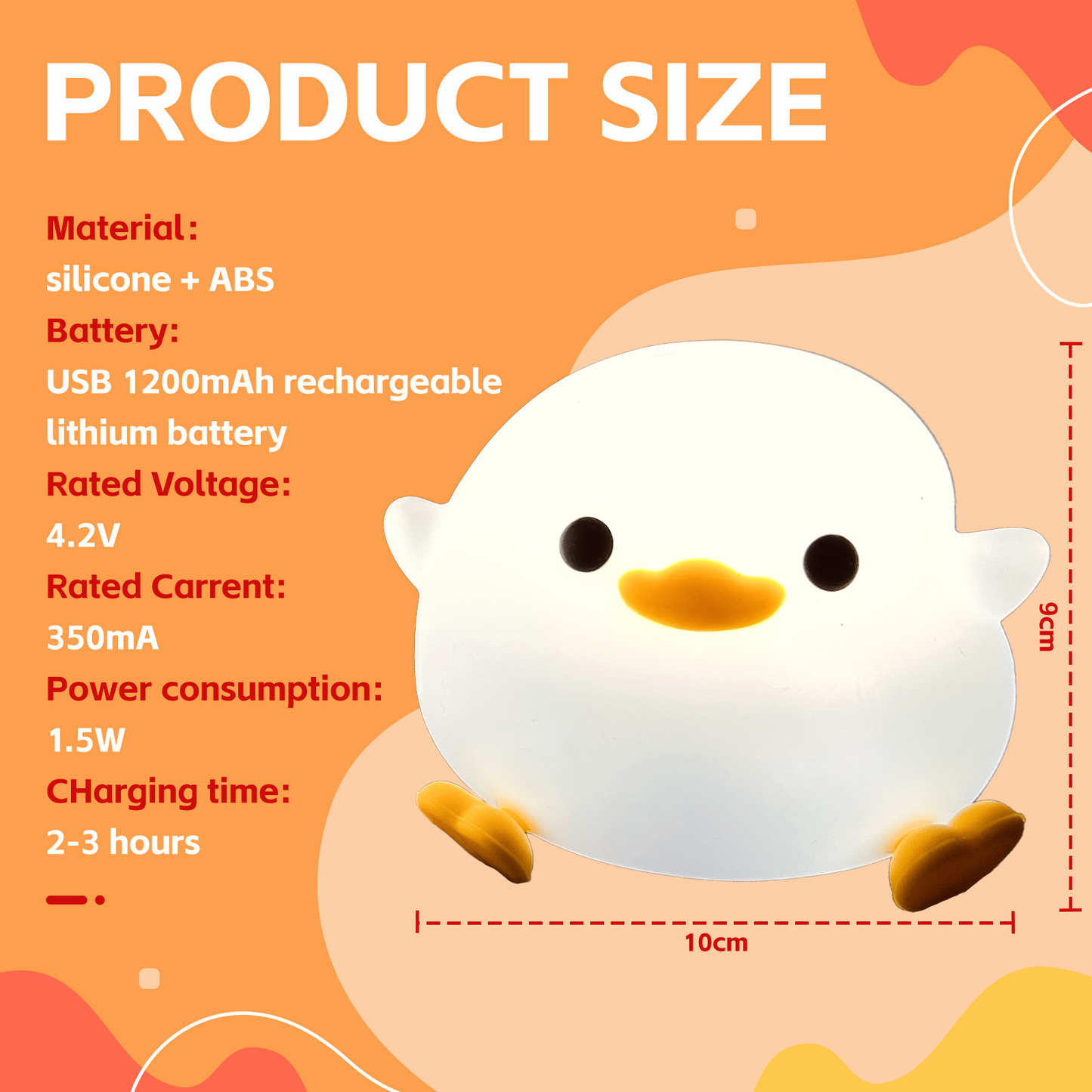 Squishy Cute Duck Night Light - Image 5
