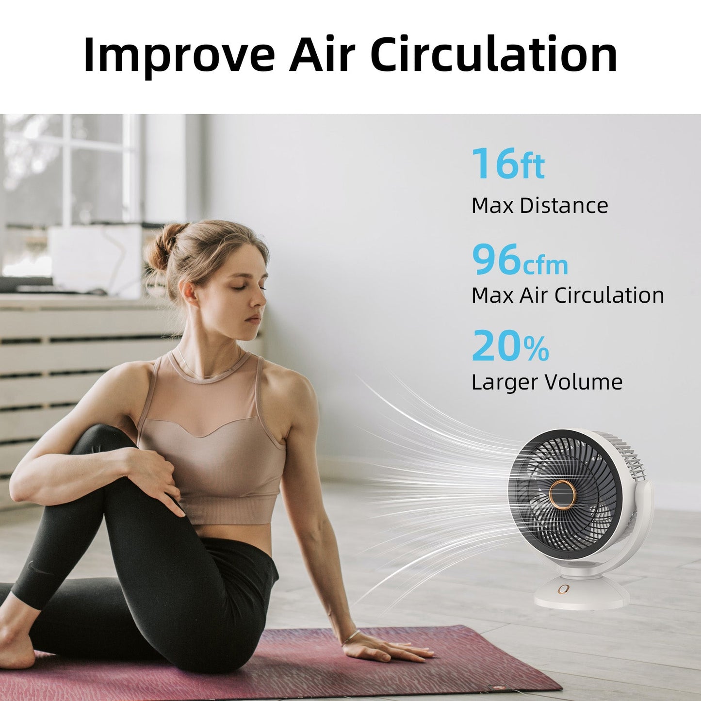 2000mAh RECHARGEABLE FAN - Image 5