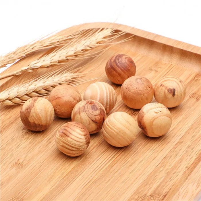 32 Pcs Living Today Cedar Wood Balls – Scented Moth-Repellent Balls - Image 5