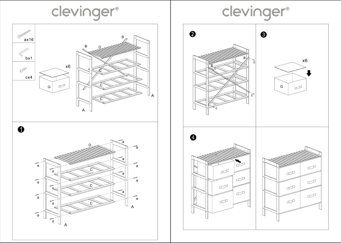 6 Drawer Bamboo Storage Chest - Image 5