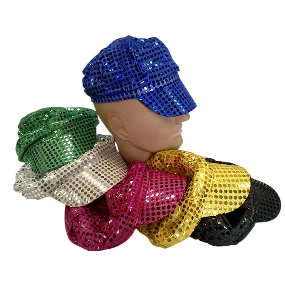 Party Caps with sequins assorted colours - Green - Image 7