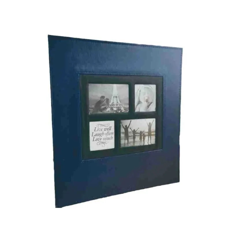 Extra Large 600-Pocket Leather Photo Album - Black - Image 9
