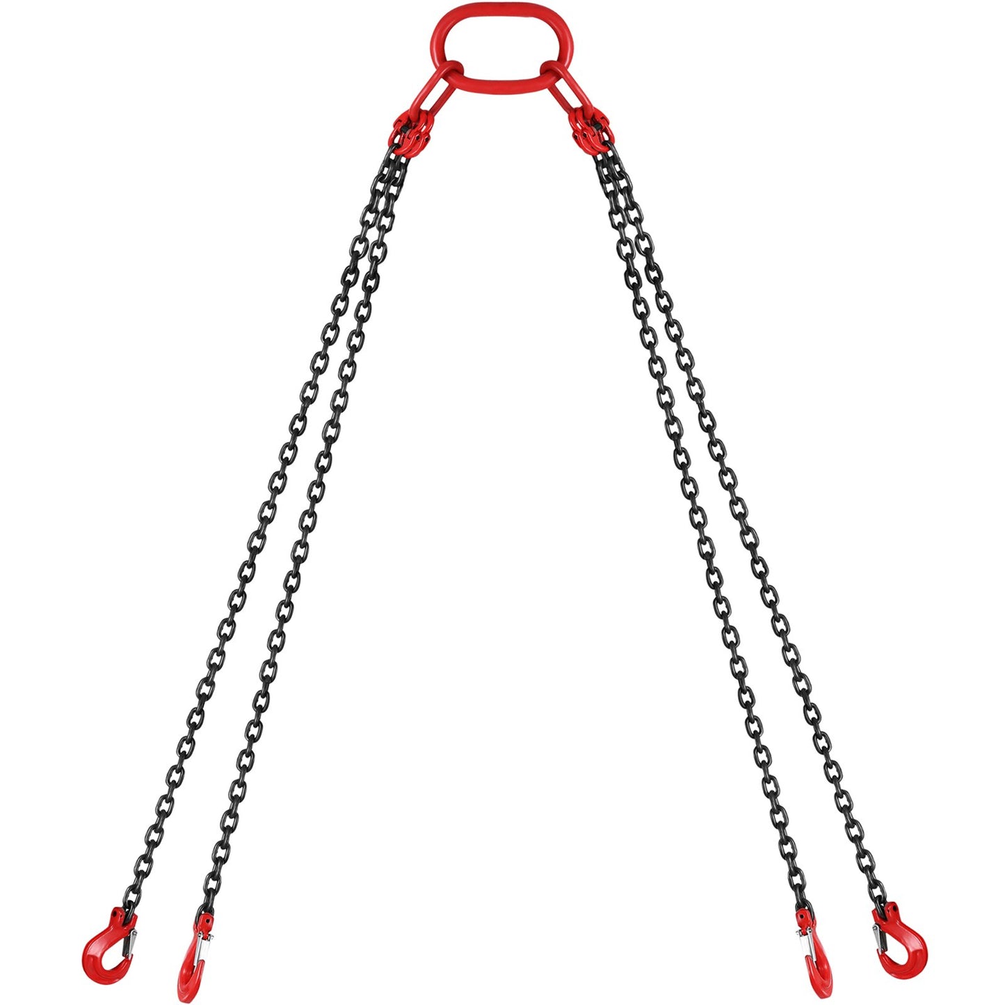 Chain Sling 5/16" X 10' Engine Lift Chain G80 Alloy Steel Engine Chain Hoist Lifts 3 Ton with 4 Leg Grab Hooks and Adjuster - Image 9