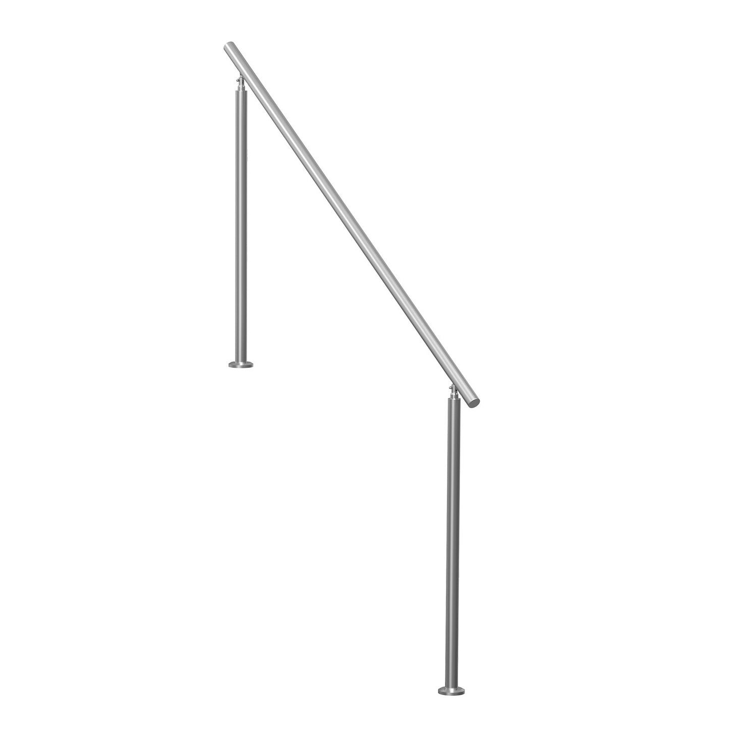 Handrails for Outdoor Steps, 70.9 in/ 180cm Length Stair Hand Rail Kit, Transitional Stainless Steel Railings with Installation Kit, Double-column Staircase Handrails for Seniors,Porch & Deck - Image 9