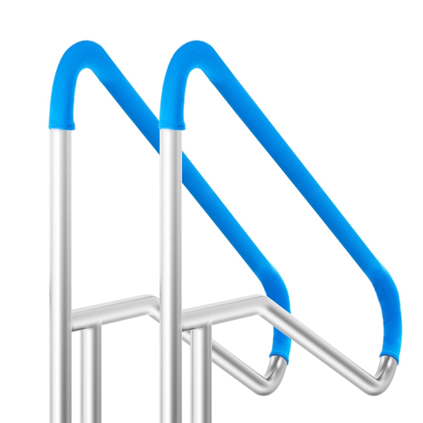Pool Handrail 2 PCS 55 x 32 inch Stainless Steel with Base Plate for Spas - Image 9