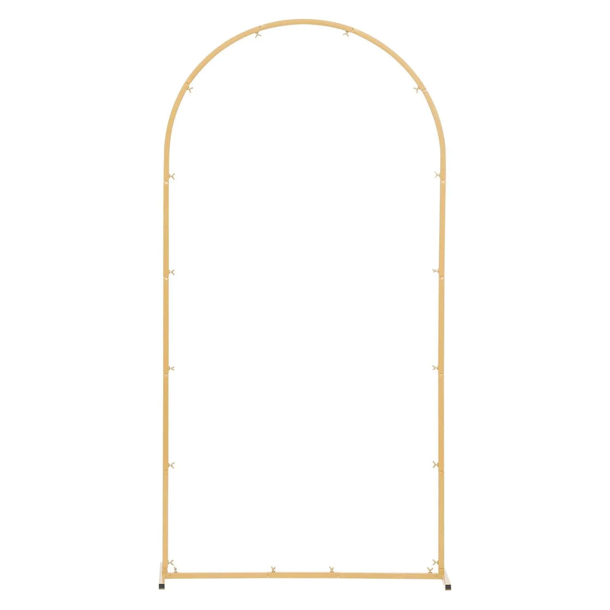 Arch Backdrop Stand, 2 x 1 m, Stable Structure, Easy Assembly, 1 Set Gold Metal Arch Backdrop Stand for Wedding, Birthday Party, Graduation, Holiday Celebration, and Ceremony Decoration - Image 9