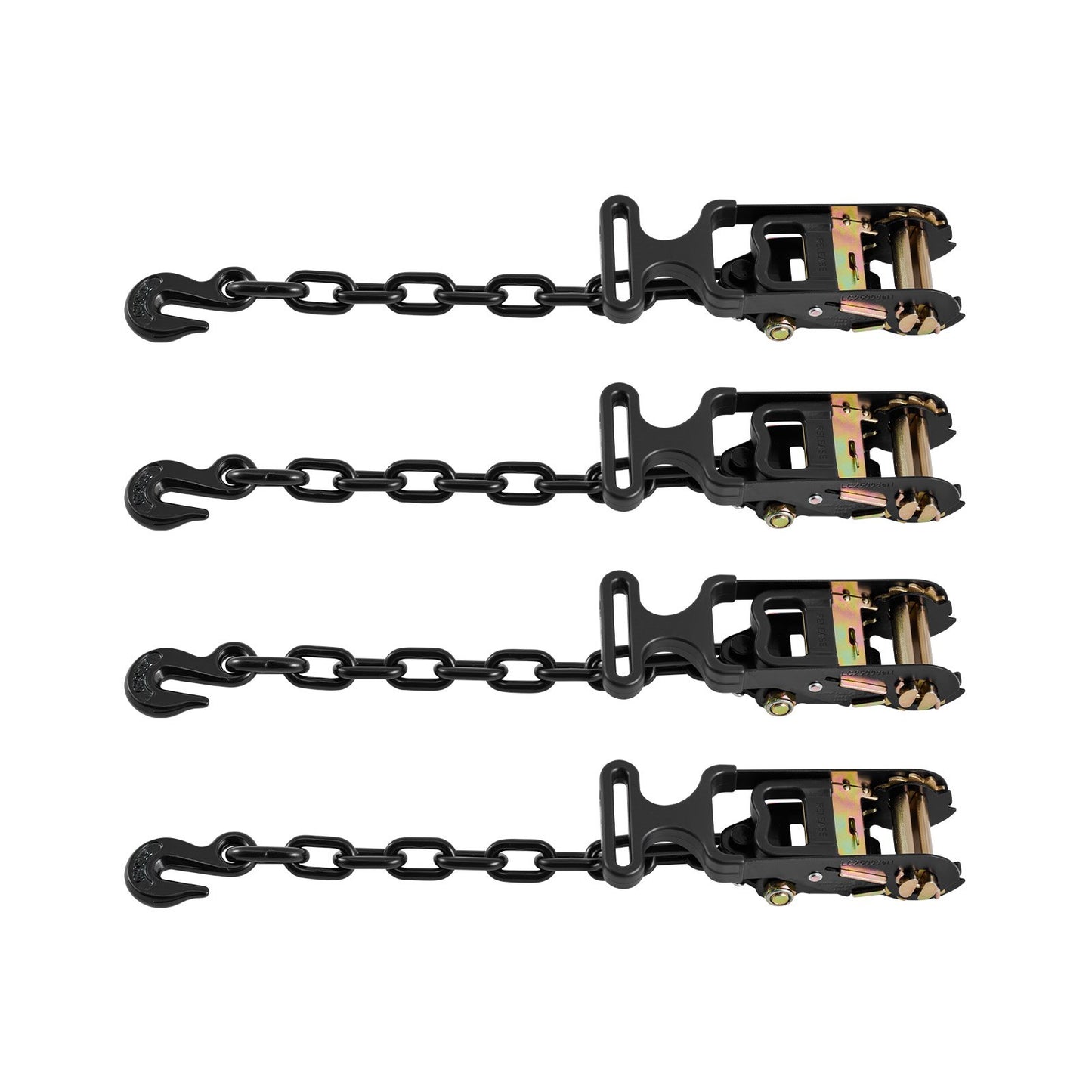 Wheel Chock Tie-Down Kit, Tire-Style Tow Dolly Strap, Car Tie Down Kit with Heavy-Duty Hook, Break Strength 4540 kg & Working Load 1512 kg Motorcycle Tie-Down System with O-Ring for ATV, SUV - Image 9