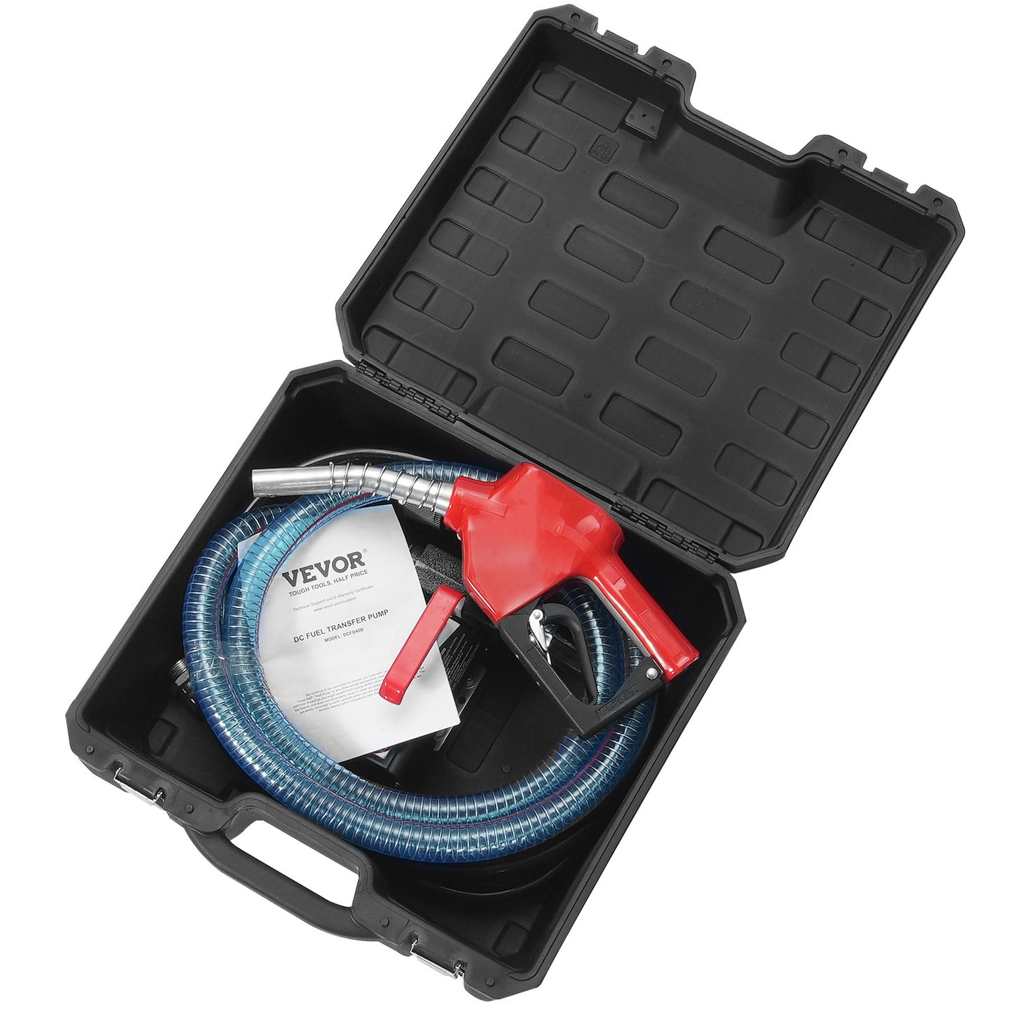Fuel Transfer Pump, 12V DC 10 GPM 1/4 HP, Portable Electric Diesel Transfer Pump with Automatic Shut-Off Fuel Nozzle, High Flow, Long Inlet & Outlet Hose for Diesel, Kerosene, Transformer Fuel - Image 9