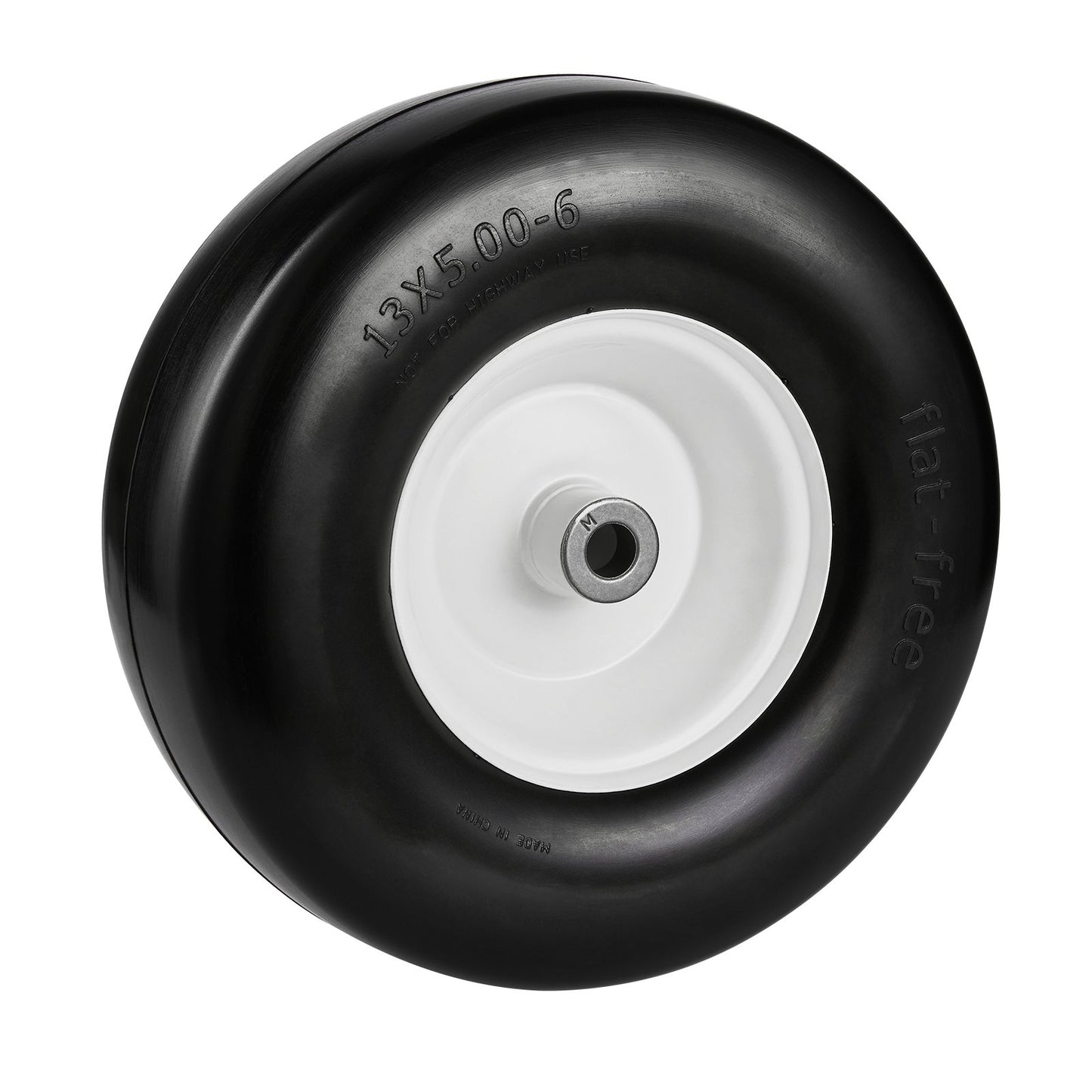 Lawn Mower Tires with Rim, 13x5-6" Tubeless Tractor Tires, 2-Pack Tire and Wheel Assembly, Flat-free PU Tires, 3.25"-5.9" Centered Hub, 3/4" Bushing Size, 20 PCS Adapter for Lawn Mowers Tractors - Image 9