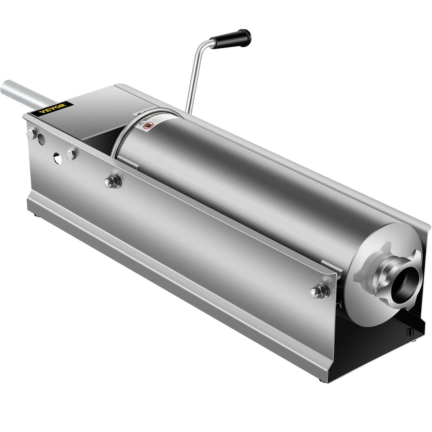 Manual Sausage Stuffer, 7 L / 15 LBS Horizontal Sausage Machine, Dual-Speed Meat Stuffer, Made of Food-Grade 304 Stainless Steel, Includes 5 Stuffing Tubes, for Home Kitchen Restaurant Commercia - Image 9