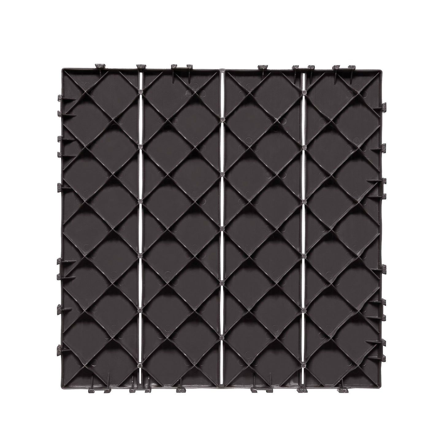 Interlocking Deck Tiles, 36 Pack,11.6"x11.6" 36 sq. ft Plastic Waterproof Outdoor Flooring All Weather Use, Patio Floor Decking Covering Tiles for Porch Poolside Balcony Backyard, Dark Brown - Image 9