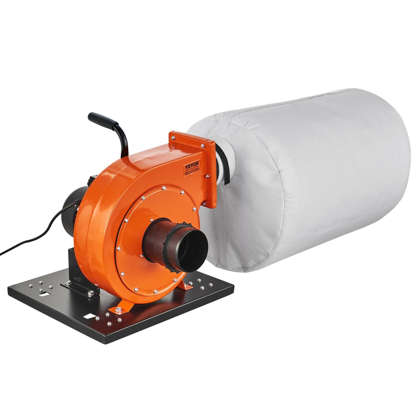 Dust Collector, 1HP 460 CFM Air Flow, Rolling Dust Collector with 80L Large Dust Collection Bag, 2.5 Micron Bag Filtration, Industrial Workshop Mobile Wood Dust Container with Handle and Wheels - Image 9