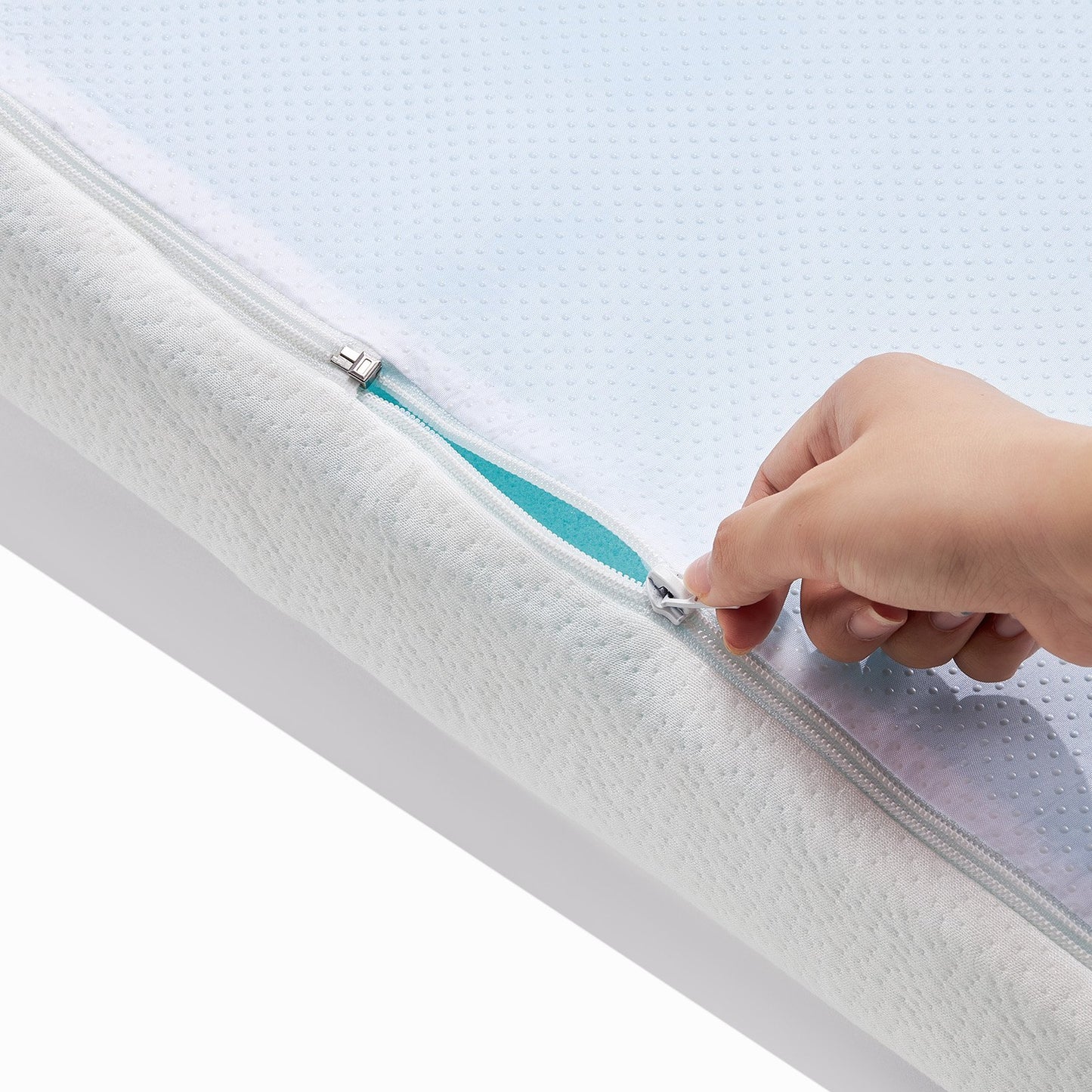 Mattress Topper Memory Foam Detachable & Washable Queen 76.2 mm Thickness - Image 9
