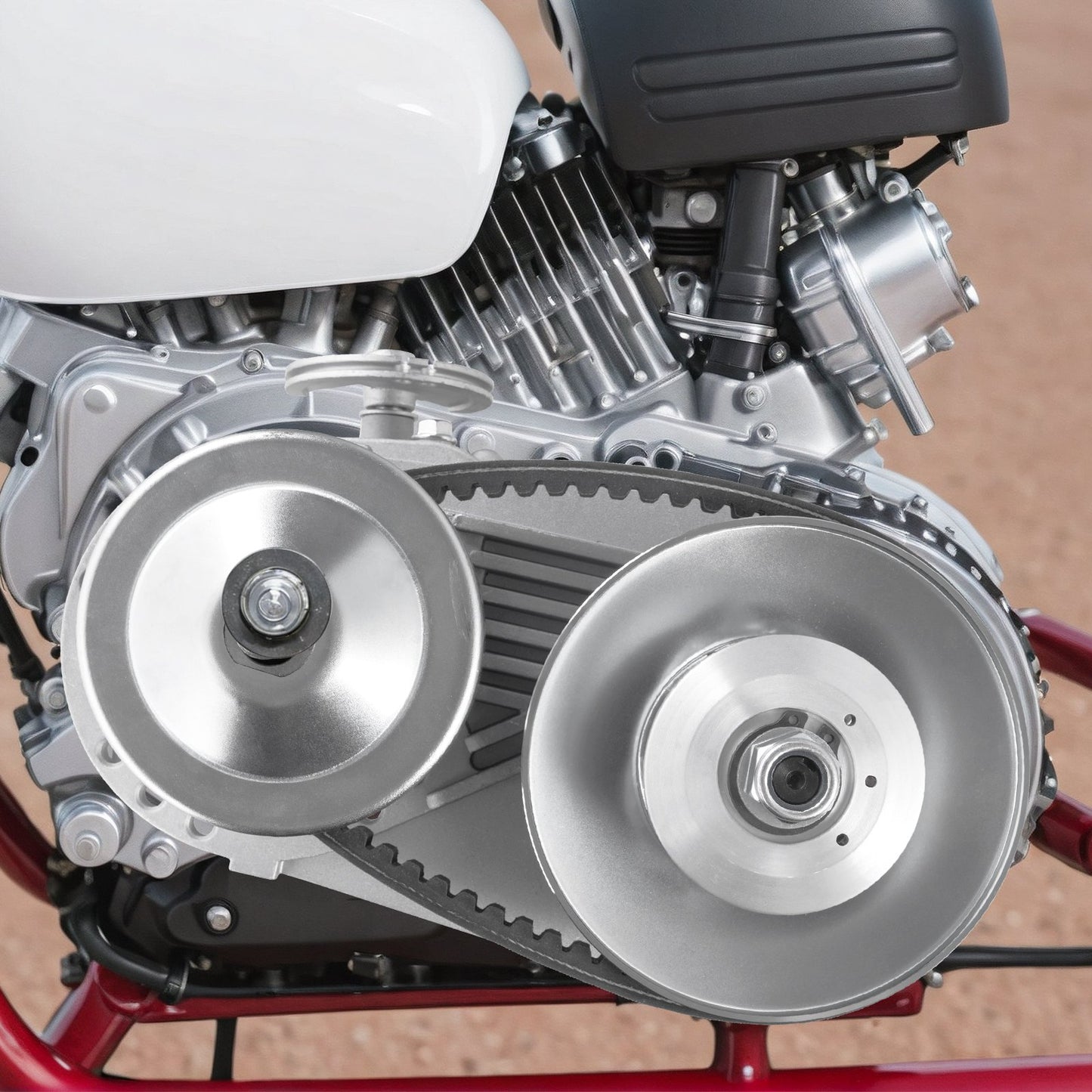Drive Clutch, 2-8HP Engine, 2000 RPM High-Strength Drive Clutch with Asymmetric Designed Wheels & Robust Rubber Belt, Sturdy & Durable Clutch with Full Accessories, Fit for Various Engines - Image 8