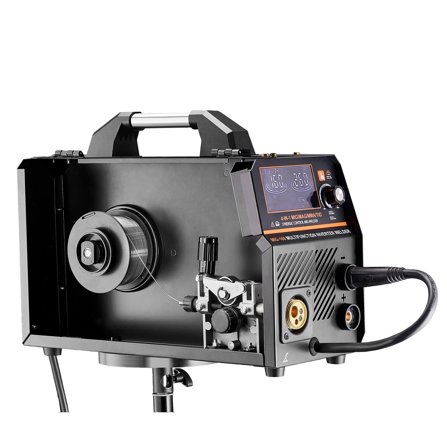 MIG Welder, 160A Synergic Mig Welding Machine, 4-in-1 Gas MIG/Flux Core MIG/Stick/Lift TIG Multi-Process Welder Machine with IGBT Inverter Technology and LCD Screen Display - Image 9