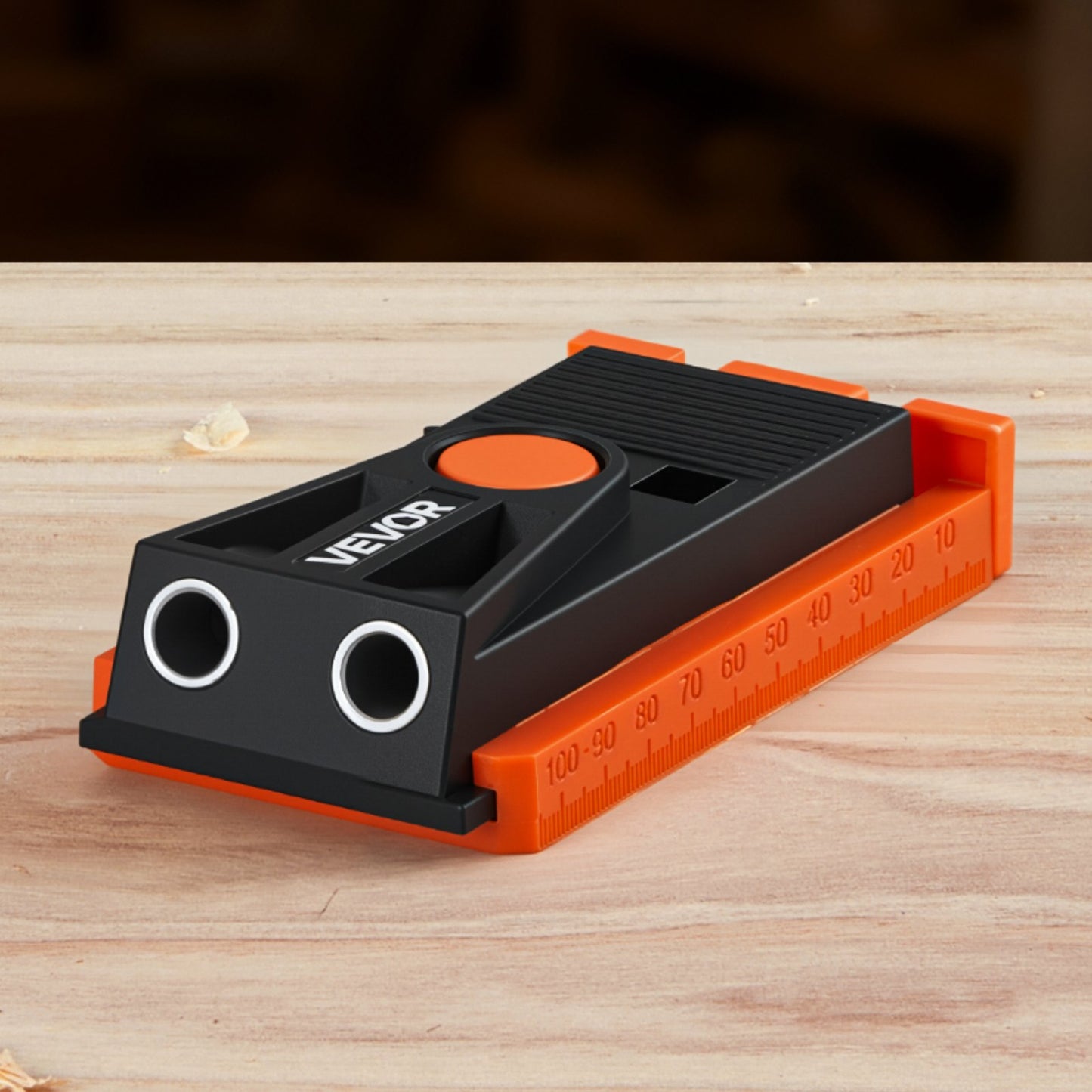 Pocket Hole Jig Kit, 12.7 to 38.1 mm Adjustable, Mini Jig Pocket Hole System with Step Drill, Hex Wrench, Drill Stop Ring, Square Drive Bit, and Screws, Reinforced Nylon Frame, for Woodworking - Image 8