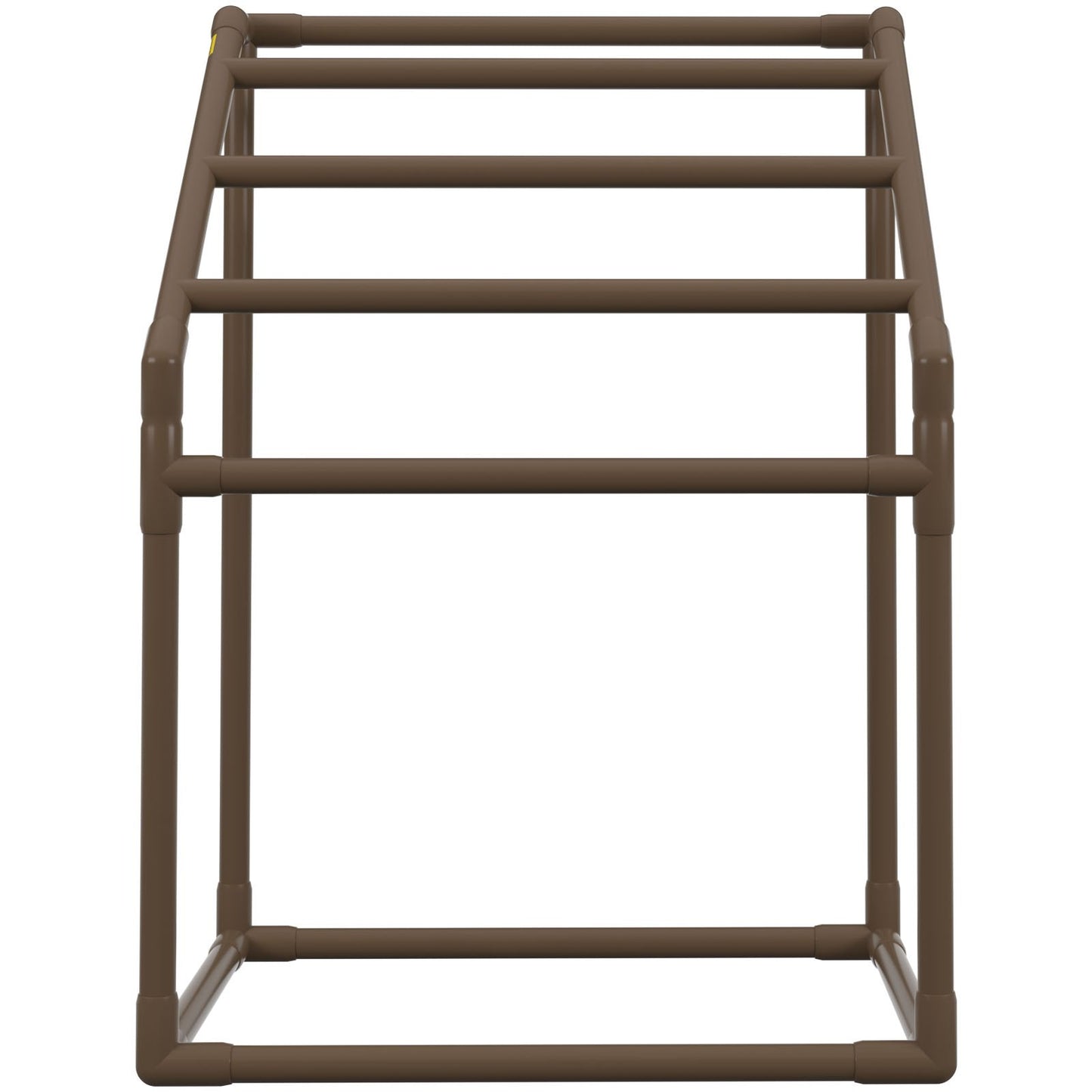 Pool Towel Rack, 5 Bar, Brown, Freestanding Outdoor PVC Trapedozal Poolside Storage Organizer, Include 8 Towel Clips, Mesh Bag, Hook, Also Stores Floats and Paddles, for Beach, Swimming Pool - Image 9
