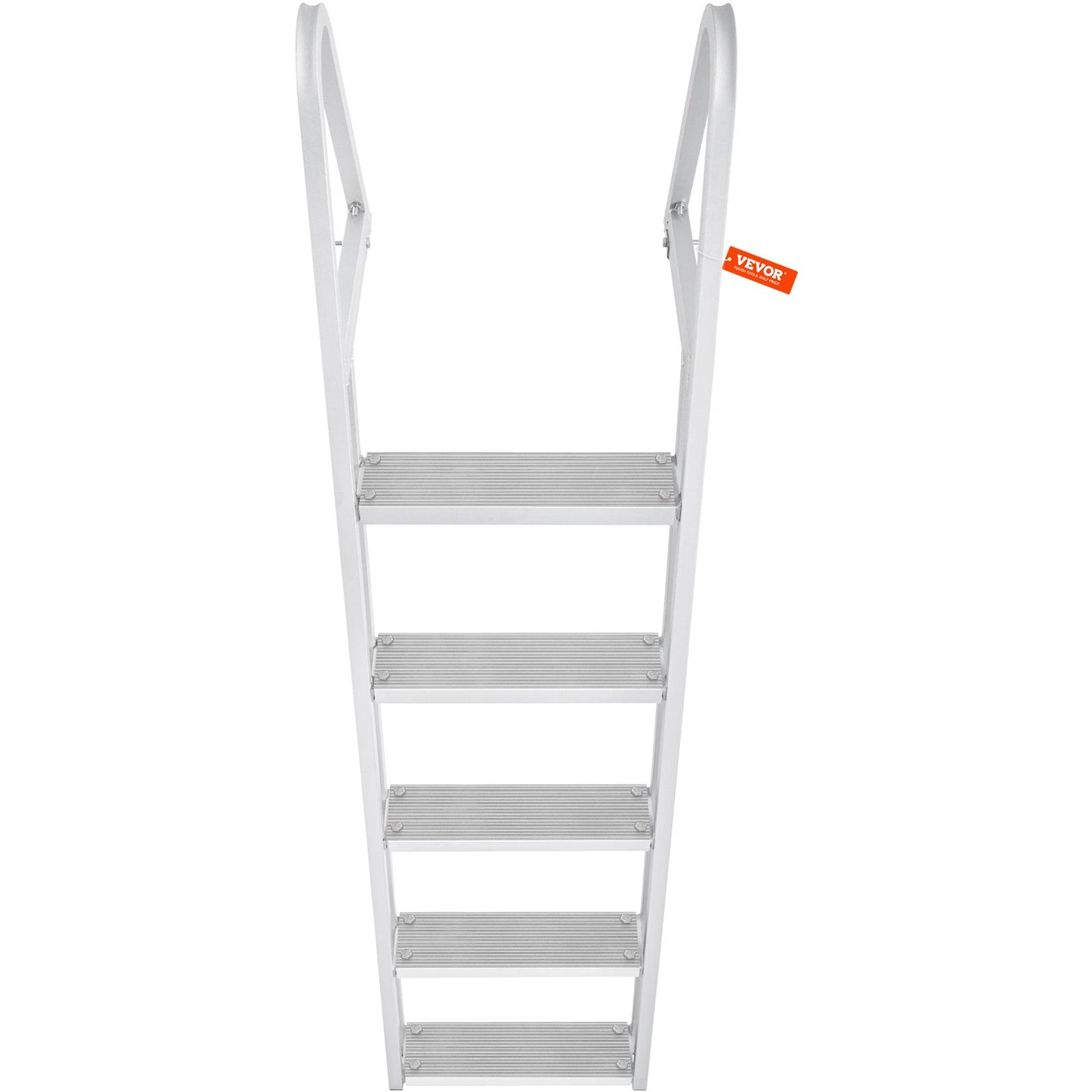 Removable Dock Ladder 5 Steps, 159 kg Load Capacity, Pontoon Boat Ladder with 4'' Wide Step & Nonslip Design for Ship/Lake/Pool/Marine Boarding - Image 9