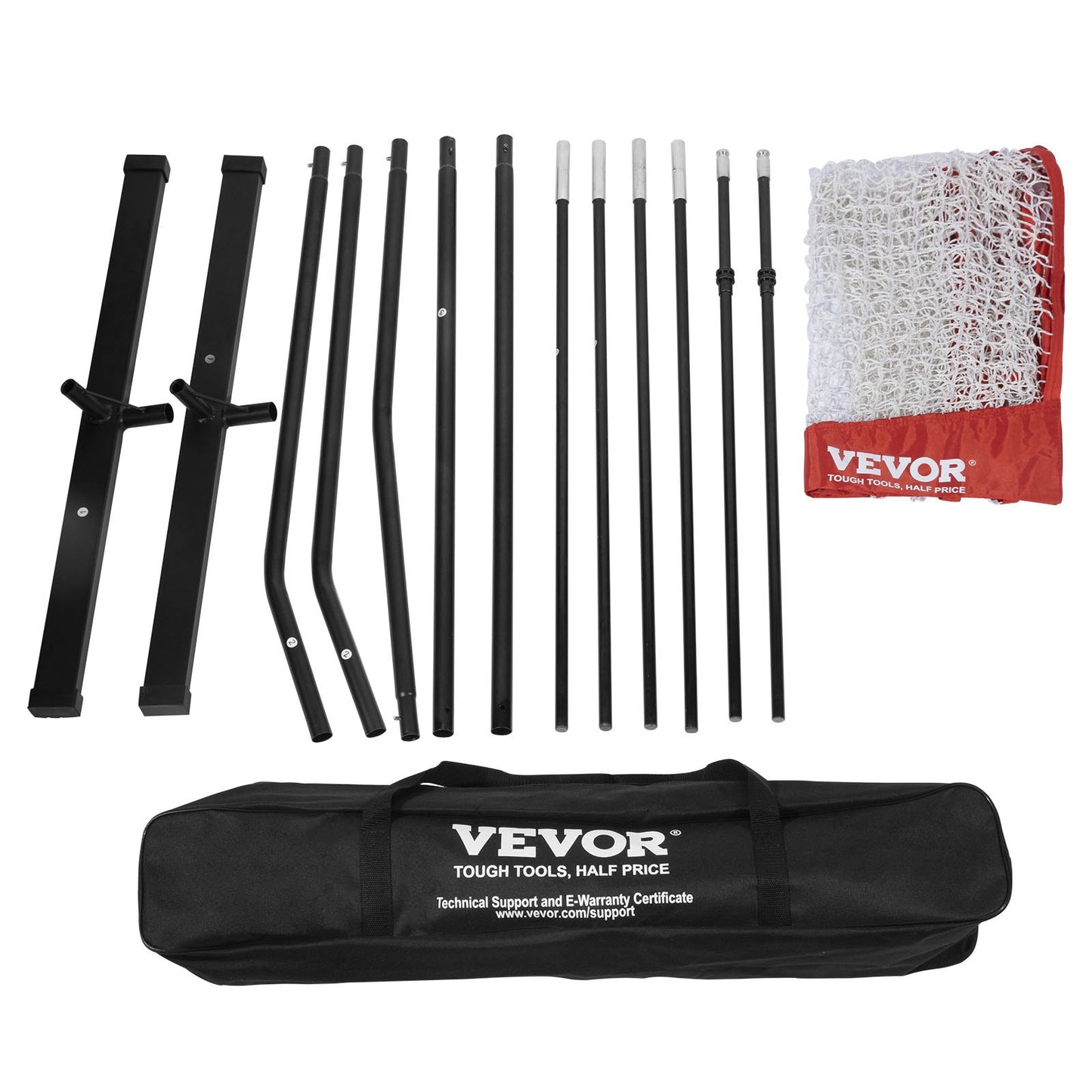 Freestanding Volleyball Training Net for Indoor or Outdoor Use, Adjustable Height Portable Net System with Carrying Bag, Professional Volleyball Practice Trainer for Hitting or Serving Drills - Image 9